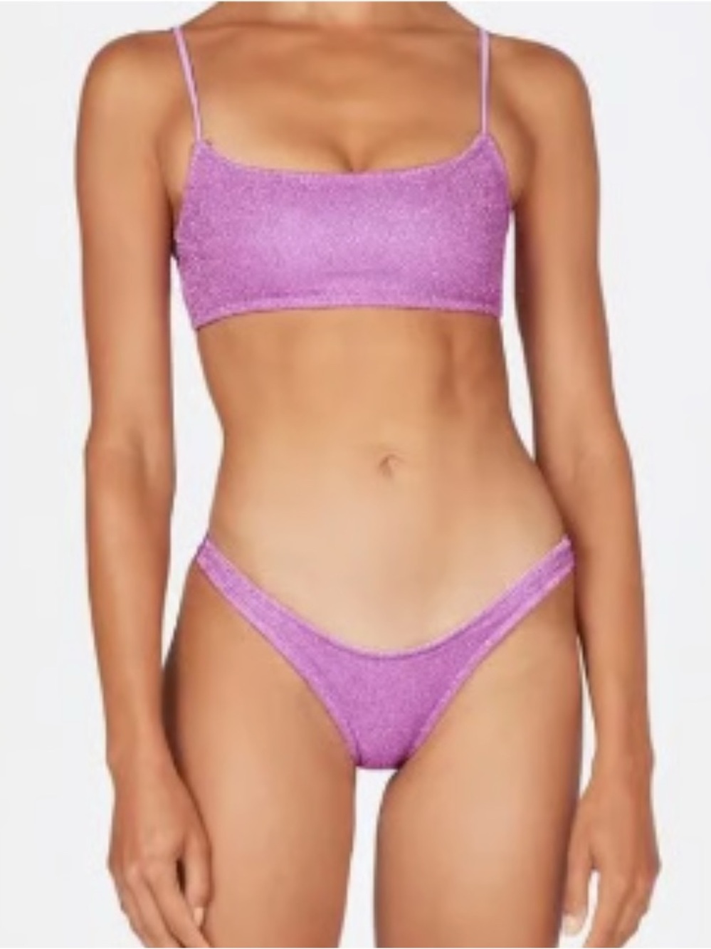 TRIANGL purple sparkly bikini